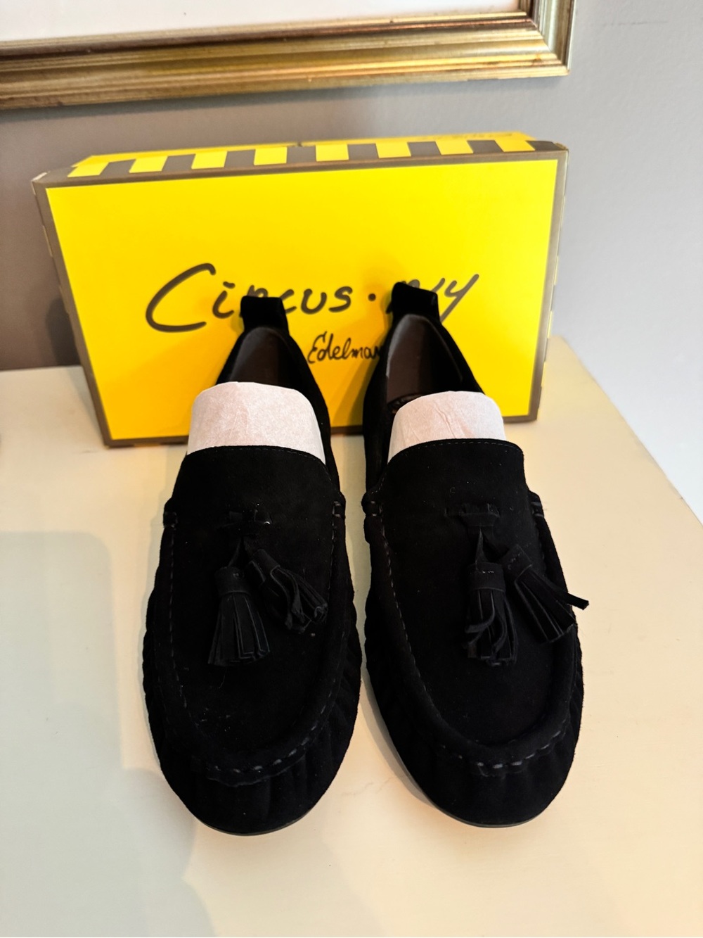 Circus by Sam Edelman Black Suede Tassel Loafers (NIB) size 8